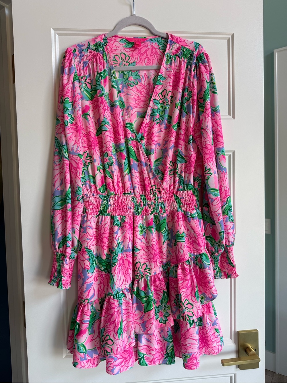 Lilly Pulitzer Pink & Green Floral Shift